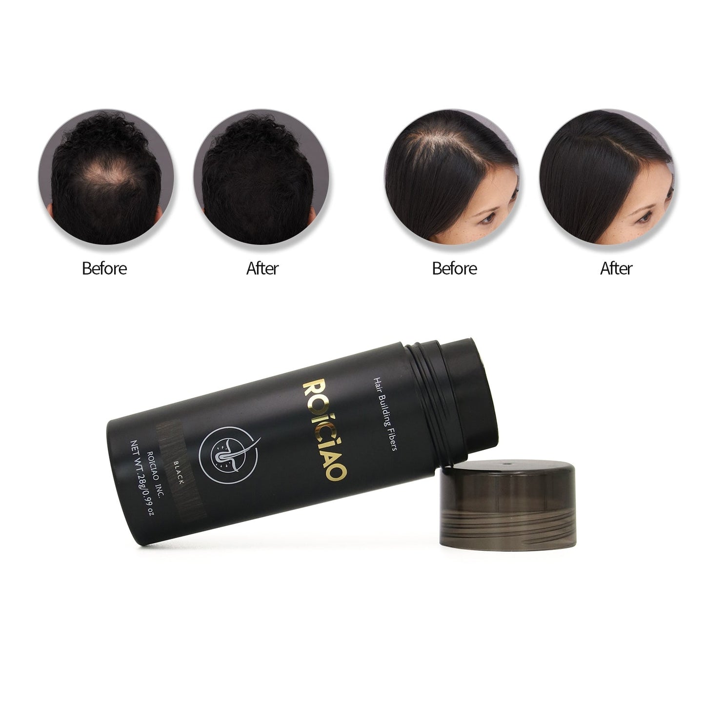 Premium Hair Building Fiber Roiciao 27.5g Brand Launching